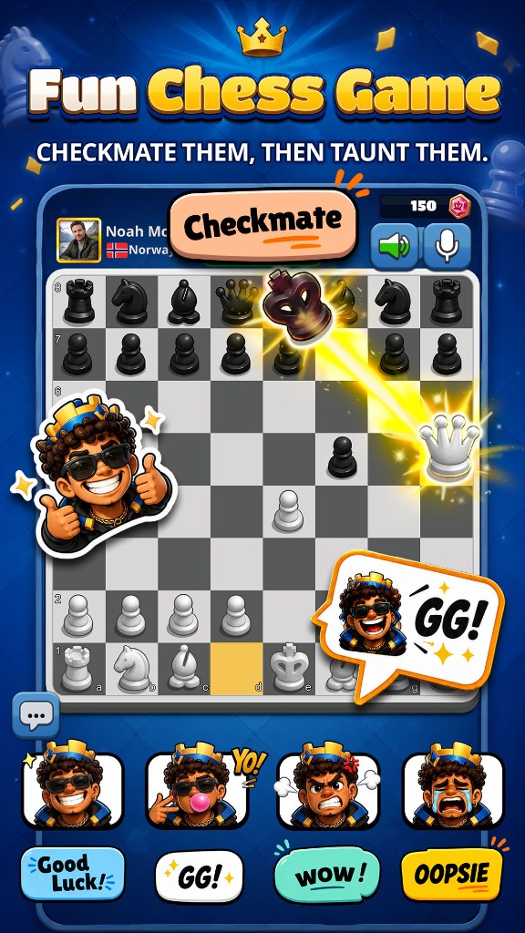 Let's Chess — fun chess game with emotes